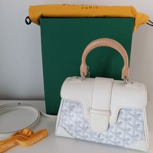 Goyard Saigon Mini White tote bag